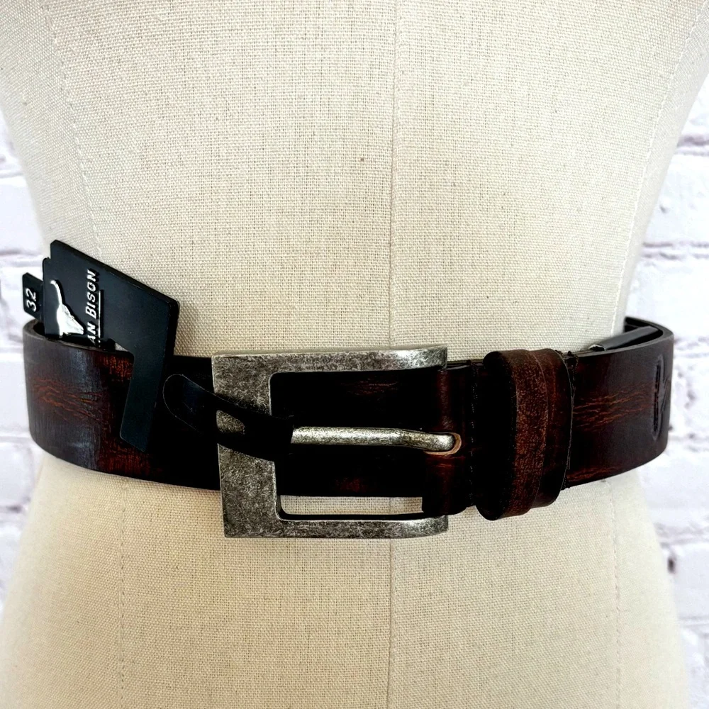 AMERICAN BISON Men's 100% Genuine 1.5